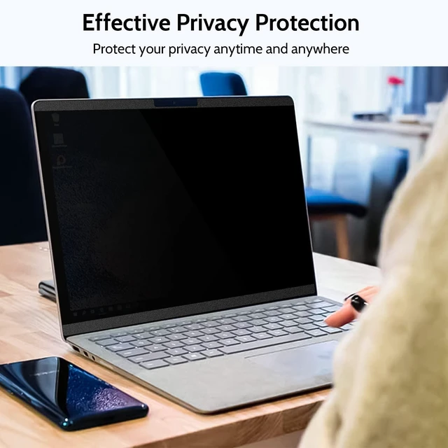 Alt view image 7 of 7 - Magnetic Privacy Screen for 15 inch Surface Laptop 7 Gen (release in 2024), Removable Matte Computer Screen Spy Filter Compatible with Microsoft Laptop, Anti-Glare Blue Light Scratch Screen Cover
