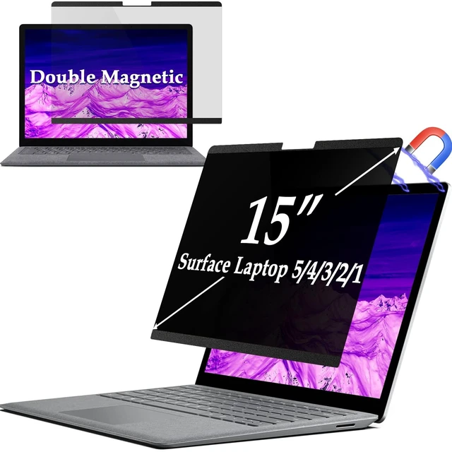 Main image of Surface Laptop Privacy Screen 6/5/4/3/2/1-15 inch, Magnetic Removable Privacy Screen Filter for Microsoft Surface Laptop, Anti-Glare Blue Light Screen Protector