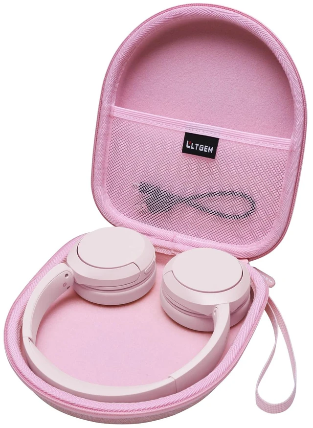 Main image of Case for Sony WH-CH520 Wireless Headphones Pink Hard Carrying Travel Case for Sony WH-CH520 Wireless Headphones