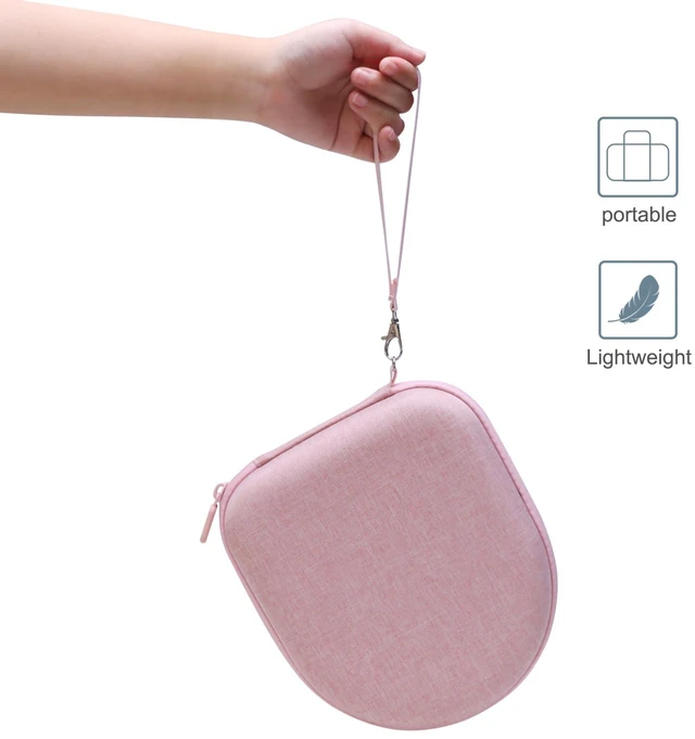 Alt view image 5 of 7 - Case for Sony WH-CH520 Wireless Headphones Pink Hard Carrying Travel Case for Sony WH-CH520 Wireless Headphones
