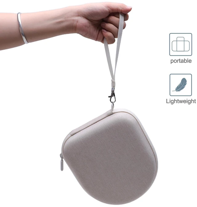 Alt view image 5 of 7 - Case for Sony WH-CH520 Wireless Headphones Cappuccino Hard Carrying Travel Case for Sony WH-CH520 Wireless Headphones