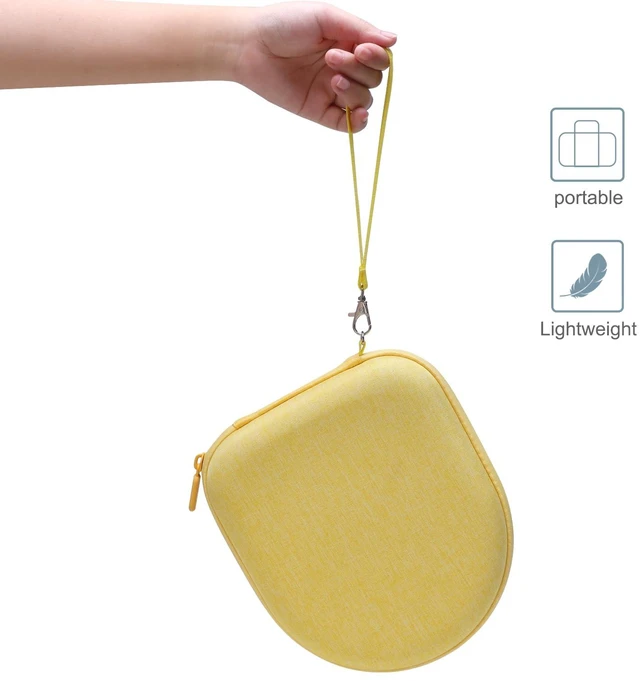 Alt view image 5 of 7 - Case for Sony WH-CH520 Wireless Headphones Yellow Hard Carrying Travel Case for Sony WH-CH520 Wireless Headphones