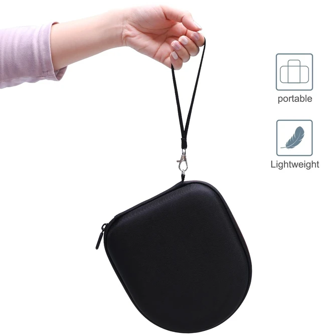 Alt view image 5 of 7 - Case for Sony WH-CH520 Wireless Headphones Black Hard Carrying Travel Case for Sony WH-CH520 Wireless Headphones