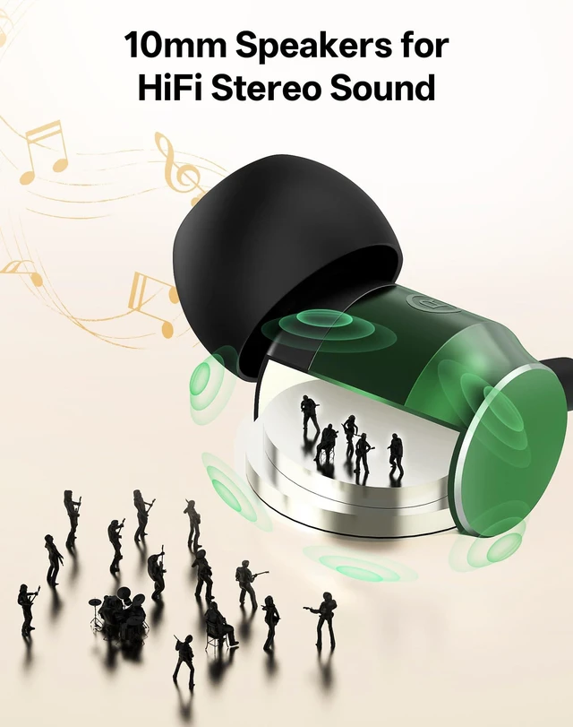 Alt view image 4 of 7 - Neckband Bluetooth Headphones, Wireless Bluetooth 6.0 Earbuds with Microphone, Comfortably Light, Deep Bass Earphones 35H Playtime, IPX5 Waterproof, Magnetic Headset for Workout (Olive Green)