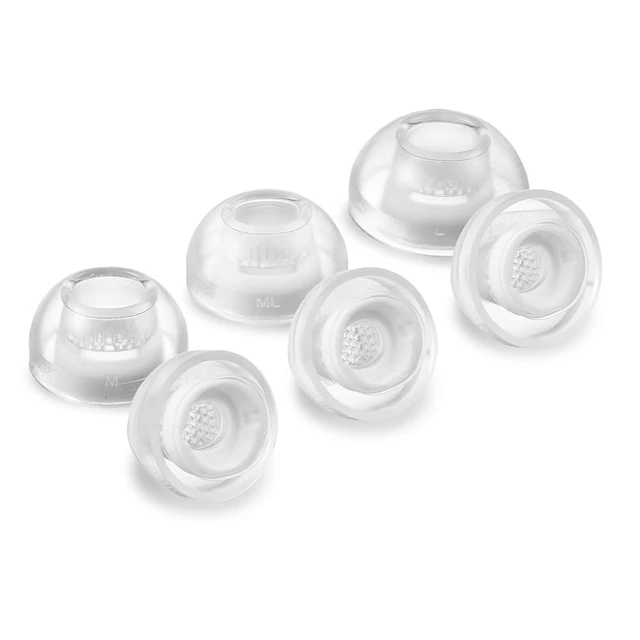 Alt view image 7 of 7 - Crystal for Galaxy Buds 4 Pro Ear Tips Samsung-Certified Ear Tips SMAPP-Certified, Galaxy Buds 4/3 Pro, Anti-Slip, Grippy Surface, Active Lifestyle, Hypoallergenic Silicone