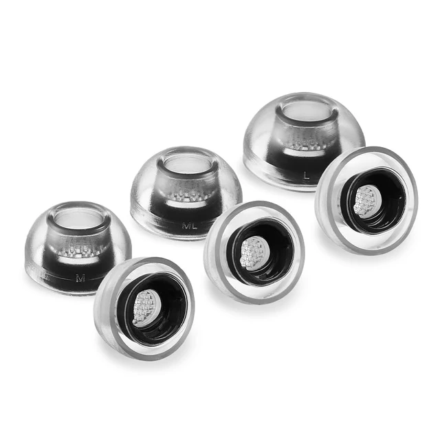 Alt view image 7 of 7 - Crystal for Galaxy Buds 4/3 Pro Ear Tips Samsung-Certified Ear Tips SMAPP-Certified, Galaxy Buds 4/3 Pro, Anti-Slip, Grippy Surface, Active Lifestyle, Hypoallergenic Silicone