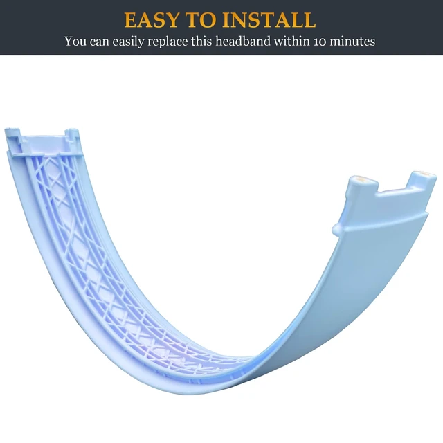 Alt view image 4 of 6 - Beat Headband Replacement Studio 3 Parts as Same as Stock Arch Band Repair Kit Compatible with Beats by Dre Studio 3/A1914 and Studio 2 Wired/Wireless (B0500/B0501) Over-Ear Headphones (Crystal Blue)