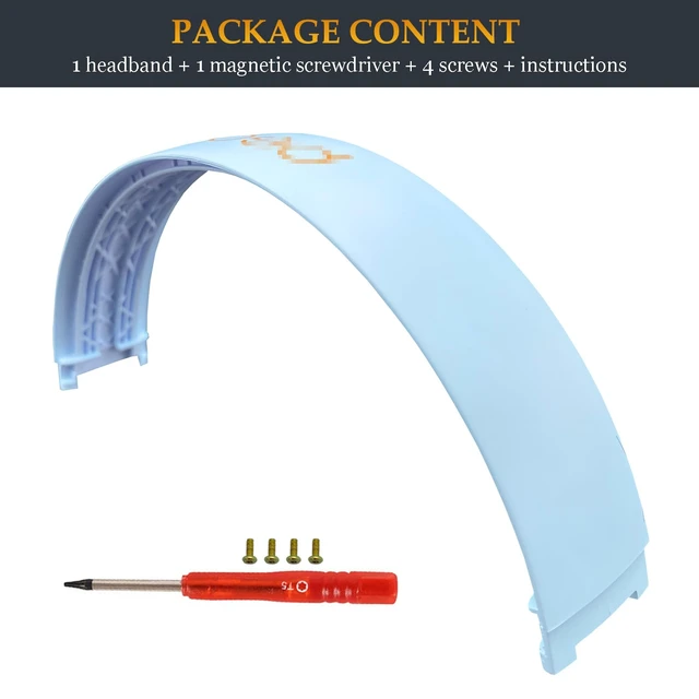 Alt view image 6 of 6 - Beat Headband Replacement Studio 3 Parts as Same as Stock Arch Band Repair Kit Compatible with Beats by Dre Studio 3/A1914 and Studio 2 Wired/Wireless (B0500/B0501) Over-Ear Headphones (Crystal Blue)