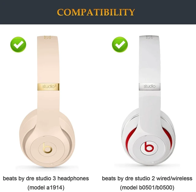 Alt view image 2 of 5 - Beat Replacement Headband Studio 3 Parts as Same as Stock Arch Band Repair Kit Compatible with Beats by Dre Studio 3 (A1914) and Studio 2 Wired/Wireless (B0500/B0501) Over-Ear Headphones (Desert Sand)