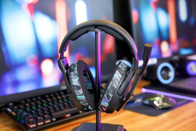 Alt view image 3 of 7 - Freeze PC38X - Cooling Gel Earpads for Sennheiser PC38X, PC37X & HD599 Made by Wicked Cushions Also fits HD598, HD560S, Game ONE & More. Elevate Comfort & Durability 90's Black