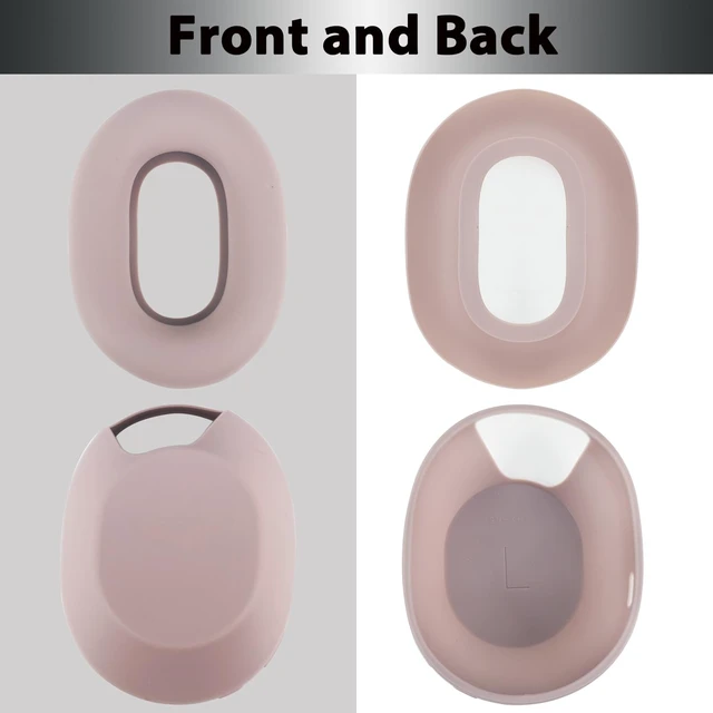 Alt view image 6 of 7 - XM5 Sweat Covers Accessories for Sony WH-1000XM5 - Smoky Pink Soft Silicone Case, 3-in-1 Headphone Covers with Ear Cover & Headband Cover & Shell Protector, Sweatproof & Washable