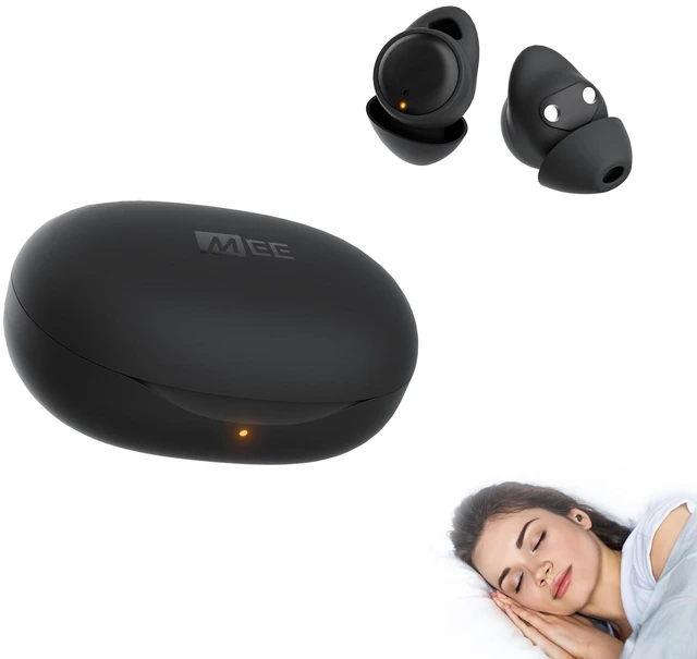 Main image of SleepTones Sleep Earbuds Bluetooth for Side Sleeper, Black Compact Wireless Sleeping Headphones, Low-Profile Earpieces for Comfortable Fit, Built-in Mic, Touch Controls, Charging Case