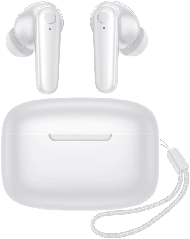 Main image of Wireless Earbuds Bluetooth 5.4 Headphones 60H Playtime Deep Bass Stereo Ear Buds with Mic Comfort Lightweight in Ear Earphones for Workout/Running White