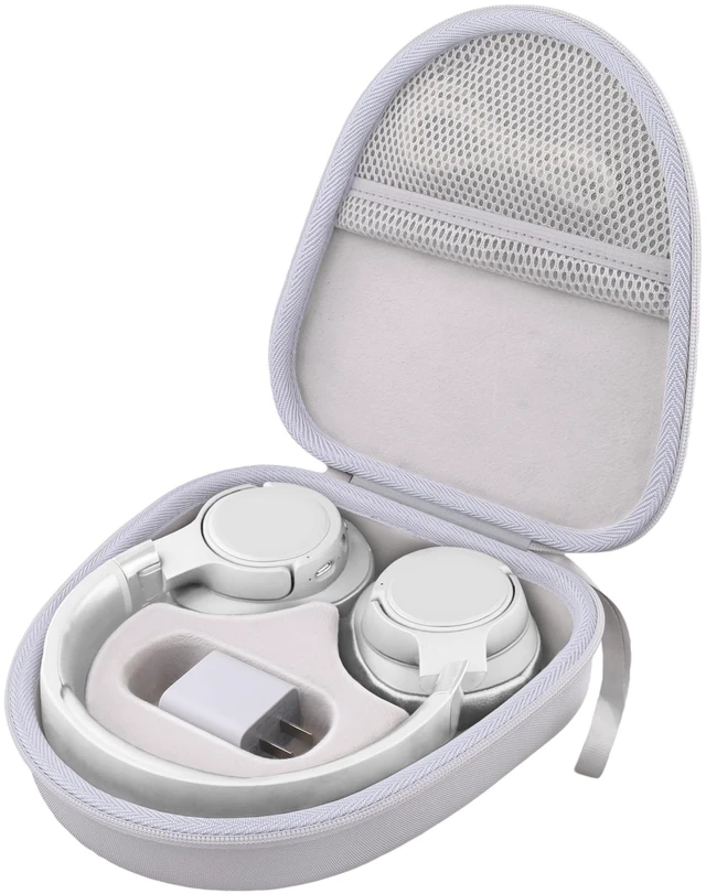 Main image of Hard Case for JBL Tune 720BT 520BT 770NC 670NC 510BT, White Travel Case Compatible with JBL Live 770NC 780NC 680NC 670NC Headphones. Hard EVA Shell with Soft Velvet Lining. Case Only