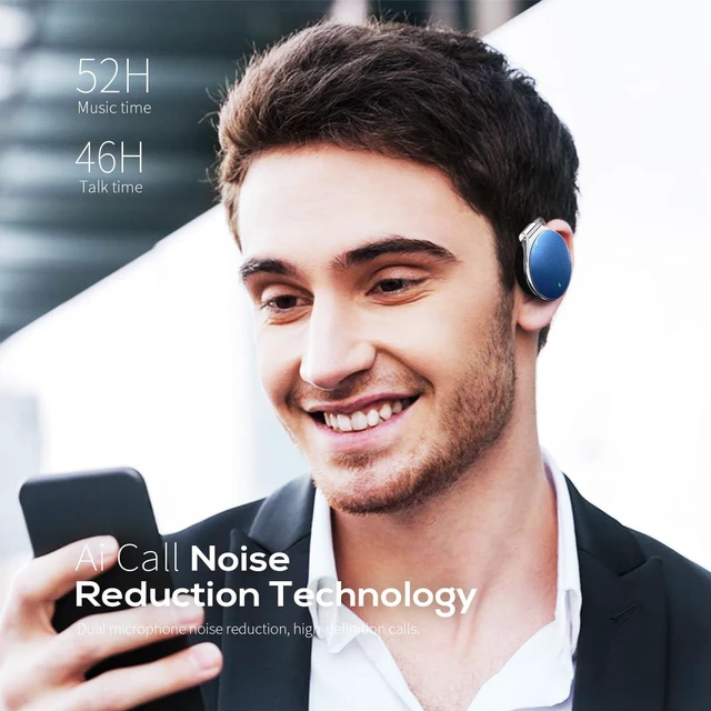 Alt view image 5 of 6 - Open Ear Headphones Wireless, 52Hrs Playtime, with Hook Bluetooth Headset Lightweight Earphones, Clip-On Ear Design, Dual Device Pairing, for Workouts