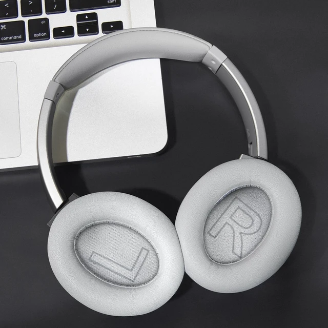 Alt view image 6 of 7 - Ear Pads Cushions Replacement for Anker Soundcore Life 2 (Not fit Life 2 Neo)/Q20/Q20+/Q20I/Q20BT Headphones, Ear Pads with Softer Protein Leather, Noise Isolation Foam - Grey