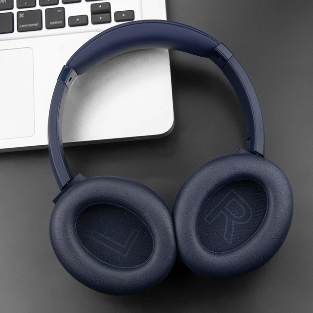Alt view image 6 of 7 - Ear Pads Cushions Replacement for Anker Soundcore Life 2 (Not fit Life 2 Neo)/Q20/Q20+/Q20I/Q20BT Headphones, Ear Pads with Softer Protein Leather, Noise Isolation Foam - Navy Blue