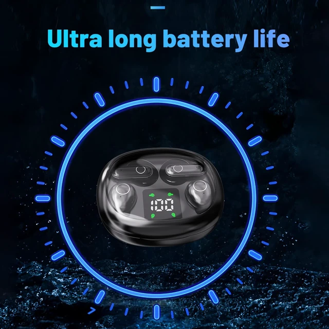 Alt view image 6 of 7 - Wireless Bluetooth HeadsetTiny Size Invisible EarbudsSleep and Sports Earphones Set, 2 Pairs, Mini and Short Handle Designfor Work Sport Sleeping (Black)