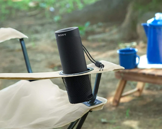 Alt view image 2 of 7 - SRS-XB23 EXTRA BASS Wireless Bluetooth Portable Lightweight Travel Speaker, IP67 Waterproof & Durable for Outdoor, 12 Hour Battery, USB Type-C, Removable Strap and Speakerphone, Black