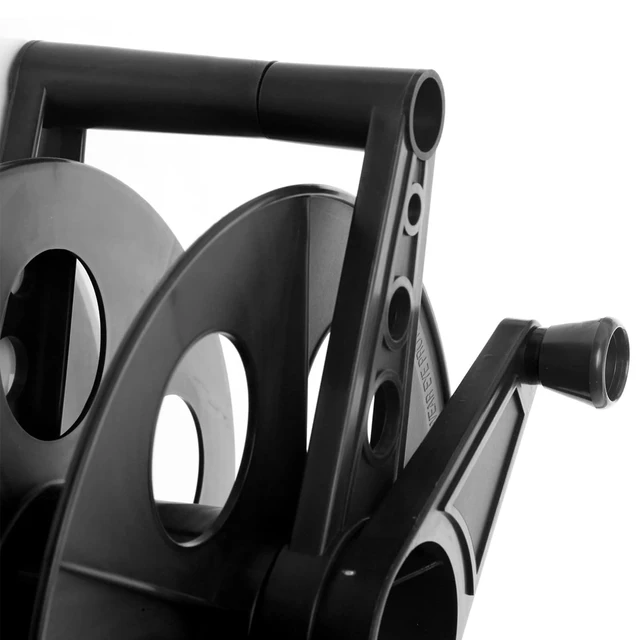 Alt view image 3 of 7 - Cord Storage Reel with Handle Driven Easy to Use with Carrying Bag Holds up to 135 feetBlack