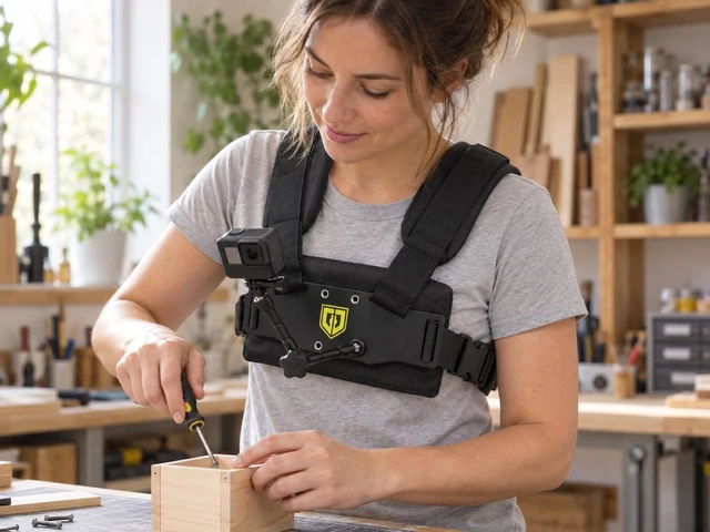 Alt view image 7 of 7 - MED 100 Medusa Action Camera Body Mount Vest for GoPro, 360 and Compact Cameras Front and Rear 1/4"-20 Mounting Plates with 11" Friction Arm