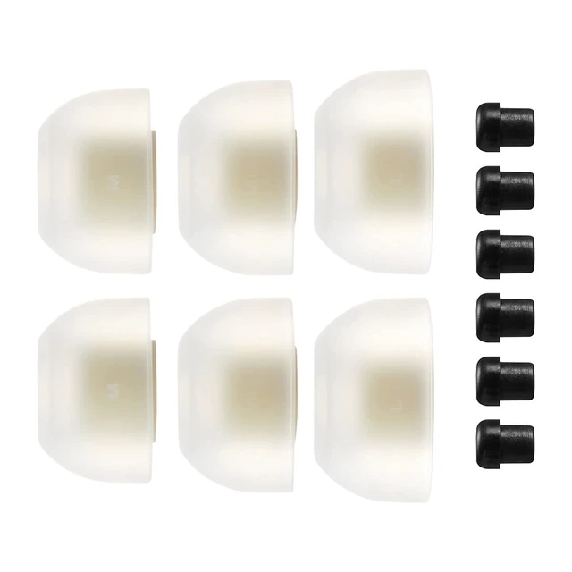 Alt view image 4 of 7 - MAX Standard Earbud Tips, Medical Silicone Replacement (M-ML-L (3-Pair Set))
