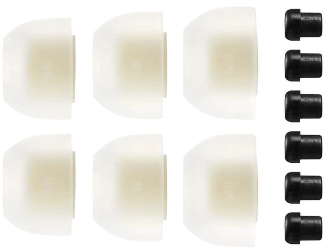 Alt view image 4 of 7 - MAX Standard Earbud Tips, Medical Silicone Replacement (SS-S-MS (3-Pair Set))