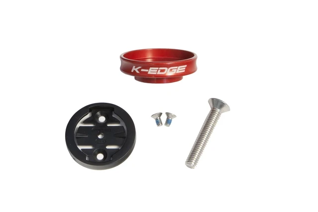 Alt view image 4 of 5 - Gravity Top Cap Bicycle Computer Mount, Garmin, Black Garmin Gravity Top Cap Mount With CNC Aluminum Construction, Secure Co-Polymer Interface, And Lightweight 18g Design