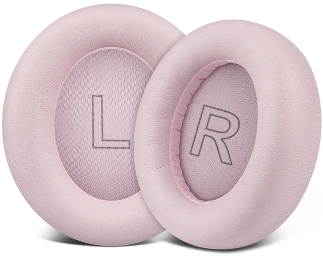 Main image of Earpads Replacement for Anker Soundcore Life Q30/Q30i/Q35 Headphones, Ear Pads Cushions with Softer Protein Leather, Noise Isolation Foam - Pink