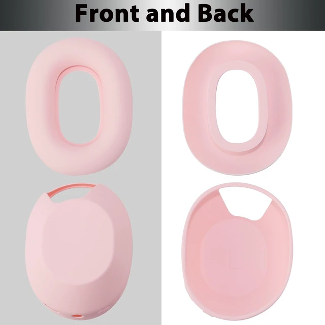 Alt view image 7 of 7 - XM5 Sweat Covers Accessories for Sony WH-1000XM5 - Custom Pink Soft Silicone Case, 3-in-1 Headphone Covers with Ear Cover & Headband Cover & Shell Protector, Sweatproof & Washable