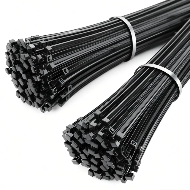 Alt view image 7 of 7 - 400 Pack Black Zip Ties Assorted Sizes 8+12+14+18 Inch, Heavy Duty 100lbs Self-Locking Electrical Cable Ties, UV Resistant Wire Ties for Indoor and Outdoor Use