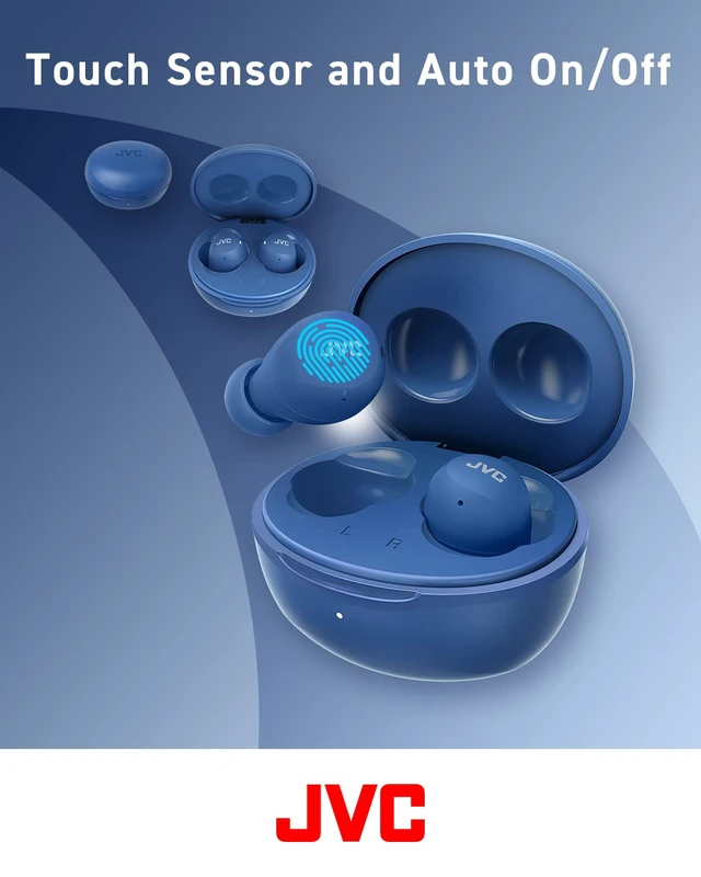 Alt view image 2 of 7 - Compact and Lightweight Gumy Mini True Wireless Earbuds Headphones, Long Battery Life (up to 23 Hours), Sound with Neodymium Magnet Driver, Water Resistance (IPX4) - HAA6TA (Blue)