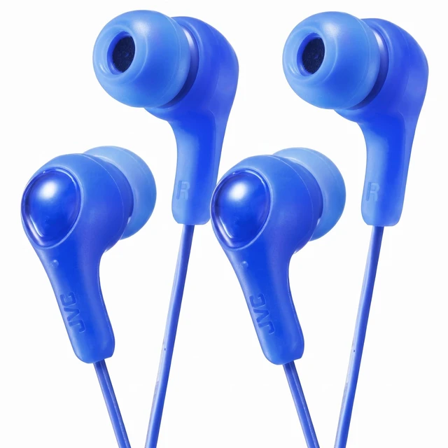 Main image of Gumy in Ear Earbud Headphones, Powerful Sound, Comfortable and Secure Fit, Silicone Ear Pieces S/M/L - HAFX7A (Blue) One Size, 1 Count (Pack of 2)