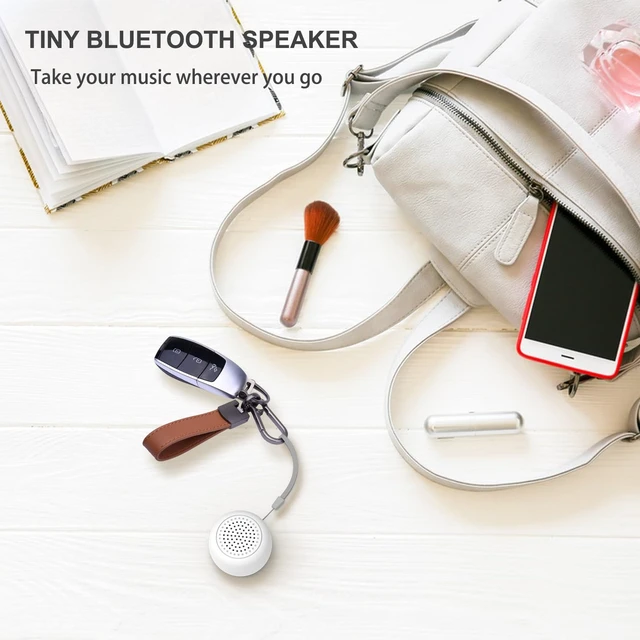Alt view image 5 of 7 - Bluetooth Speakers Portable Wireless, Travel Speakers Bluetooth 5.0 Wireless Mini Speaker for Outdoor (White)