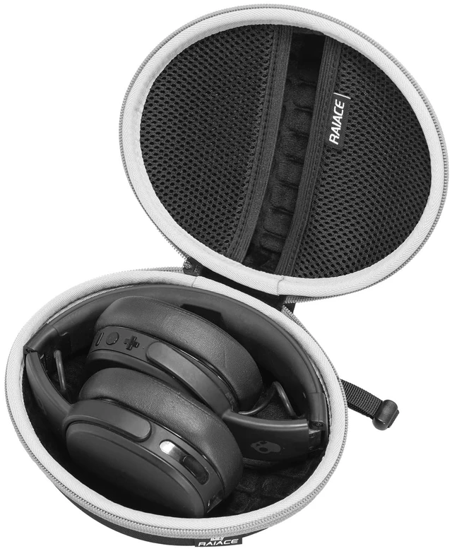 Main image of Hard Travel Carrying Case Compatible with Skullcandy Crusher Over-Ear Headphones. (Case Only, Not Include The Device) (Black(Gray Zipper))