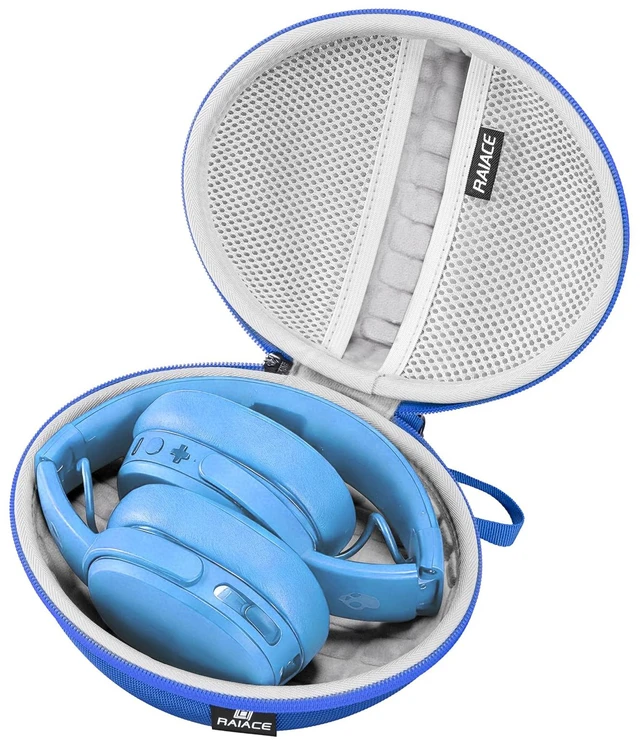 Main image of Hard Travel Carrying Case Compatible with Skullcandy Crusher Over-Ear Headphones. (Case Only, Not Include The Device) (Blue)