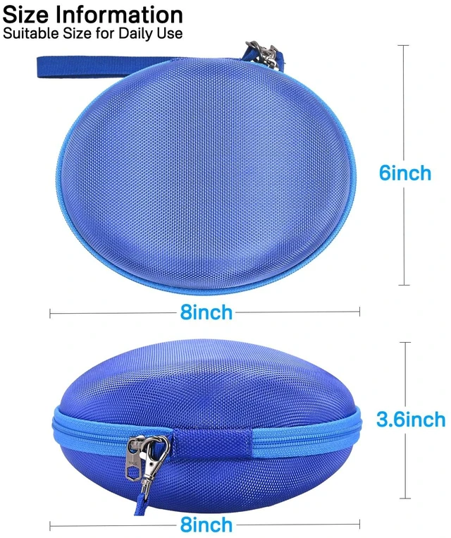 Alt view image 6 of 6 - Hard Travel Carrying Case Compatible with Skullcandy Crusher Over-Ear Headphones. (Case Only, Not Include The Device) (Blue)