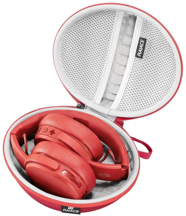 Main image of Hard Travel Carrying Case Compatible with Skullcandy Crusher Over-Ear Headphones. (Case Only, Not Include The Device) (Red)