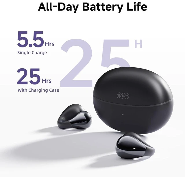 Alt view image 6 of 7 - Crossky C30 Open Ear Earbuds Clip On Wireless Bluetooth Headphones Stable Fit, Running Comfortable, Dual Connection, EQ Customized, Touch Control