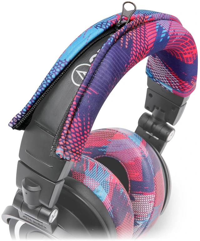 Main image of BandZ V2 - Headband Cover for Audio Technica ATH M50X & M50XBT Made by Wicked Cushions Also fits ATH M50, M40X & More, Machine Washable, No More Flaking Leather Speed Racer