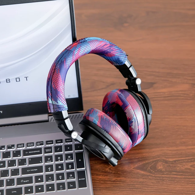 Alt view image 5 of 6 - BandZ V2 - Headband Cover for Audio Technica ATH M50X & M50XBT Made by Wicked Cushions Also fits ATH M50, M40X & More, Machine Washable, No More Flaking Leather Speed Racer
