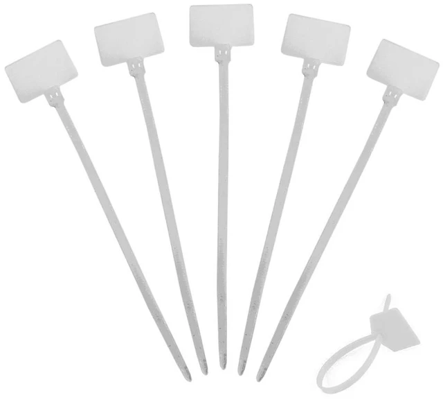 Main image of 1000 Pcs Write on Tags Wire Zip Ties Cable Mark Tags Nylon Power Marking Label (1000pcs)