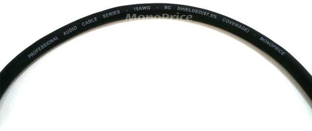Alt view image 3 of 4 - Premier Series XLR Male to RCA Male Cable Gold Plated Connectors 16AWG Shielded Twisted Pair Oxygen-Free Copper Braid Conductors