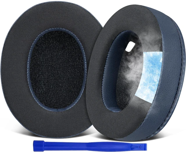 Main image of Cooling-Gel Earpads Replacement for Sony WH-1000XM4 (WH1000XM4) Headphones, Ear Pads Cushions with High-Density Noise Isolation Foam, Added Thickness, Without Affecting Sensor - Navy Blue