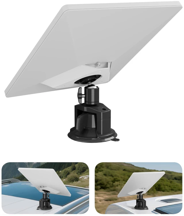 Main image of Starlink Mini Suction Cup Mount with Starlink Mini Satellite - 3.5X Stronger Grip, 90mm Vacuum Chamber, Anti-Shake for Car/RV/Window Roof