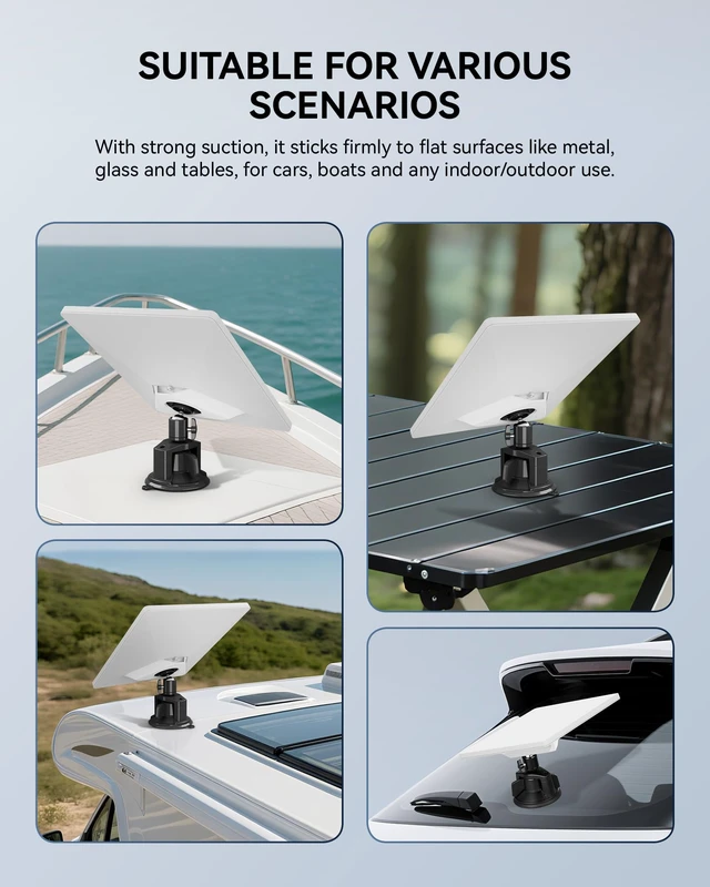 Alt view image 5 of 7 - Starlink Mini Suction Cup Mount with Starlink Mini Satellite - 3.5X Stronger Grip, 90mm Vacuum Chamber, Anti-Shake for Car/RV/Window Roof