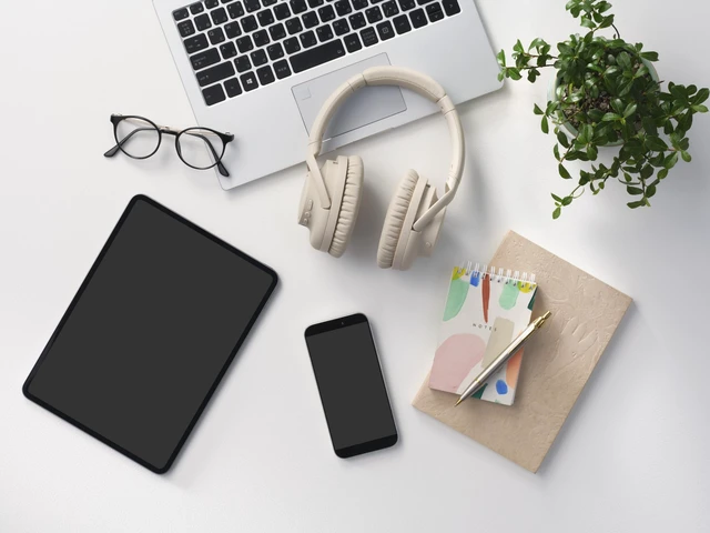 Alt view image 6 of 6 - ATH-S300BTBG Wireless Headphones, Beige 90-hour battery with digital hybrid noise cancellation for travel, commuting and multitasking