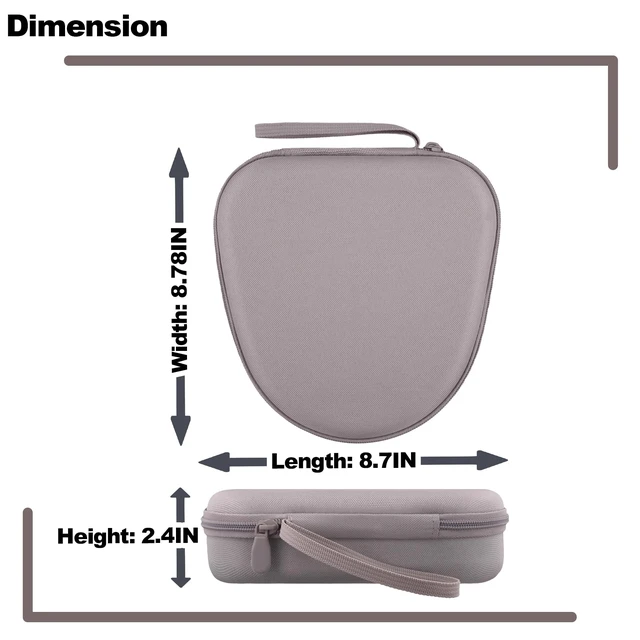 Alt view image 6 of 7 - Hard Case for JBL Tune 720BT 520BT 770NC 670NC 510BT, Sand Travel Case Compatible with JBL Live 770NC 780NC 680NC 670NC Headphones. Hard EVA Shell with Soft Velvet Lining. Case Only