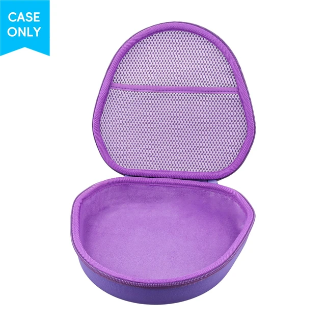 Alt view image 2 of 7 - Case for Apple Airpods Max/Max 2 Wireless Over-Ear Headphones,Purple EVA Hard Shell, Mesh Pocket Accessory Storage, Travel-Ready Portable Storage for Apple Airpods Max 2 Headphones