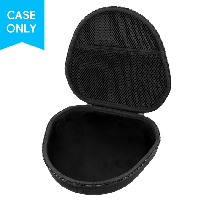 Alt view image 2 of 7 - Case for Apple Airpods Max/Max 2 Wireless Over-Ear Headphones,Black EVA Hard Shell, Mesh Pocket Accessory Storage, Travel-Ready Portable Storage for Apple Airpods Max 2 Headphones